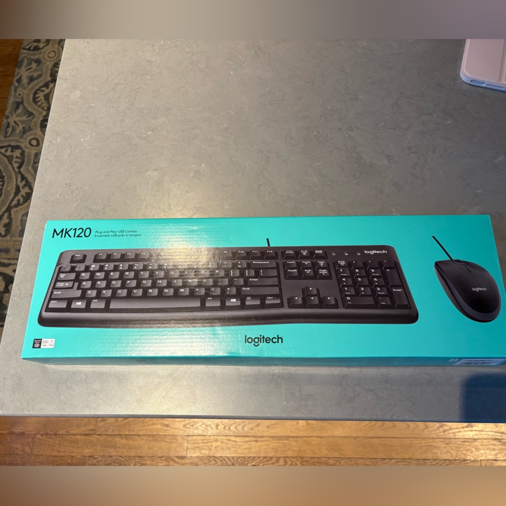 Logitech MK120 Black Keyboard and Mouse Set